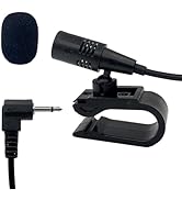SPTSSWET 2.5mm External Car Microphone for Pioneer Stereo Systems Hands Free Mic with 3m Cable, C...