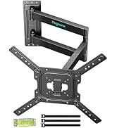 Pegzone Long Arm TV Wall Mount for 23-75 Inch TVs, 31 Inch Long Extension TV Bracket, Swivel Tilt...
