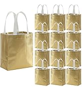 Tosnail 40 Pack 10 x 8 Inch Reusable Present Gift Bag, Medium Grocery Bags, Shopping Tote Bag for...