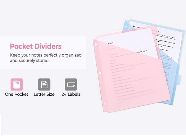 binder dividers with tabs