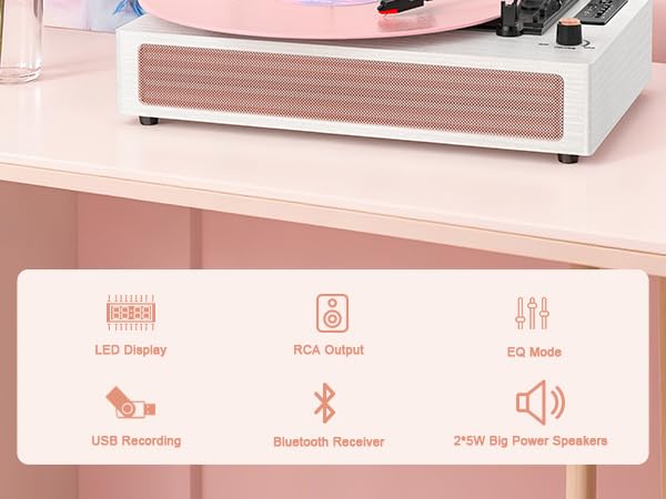 pink record player