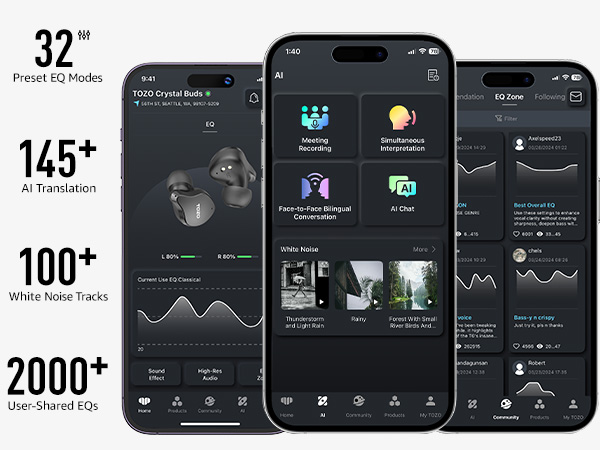 TOZO App: 4 Smart Translation Modes &amp; Complete Audio Ecosystem