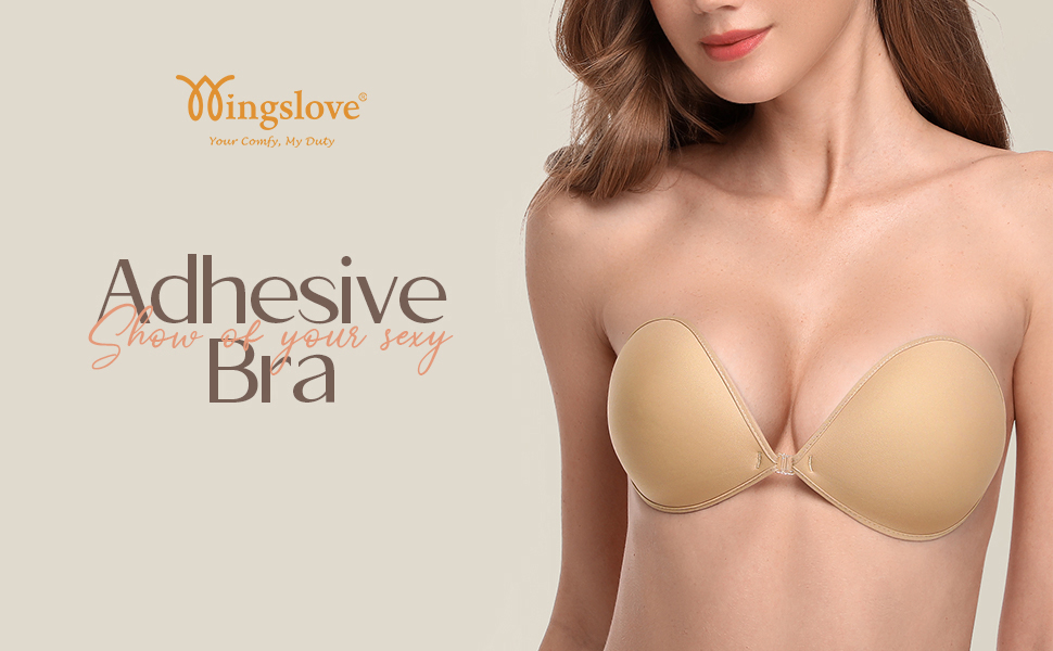 nude adhesive bra