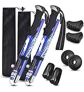 Covacure Trekking Poles Collapsible Hiking Poles - Aluminum Alloy 7075 Trekking Sticks with Quick...