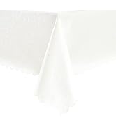 Romanstile Rectangle Vinyl Tablecloth,100% Waterproof Heavy Duty Oil Spill Proof Stain Resistant ...