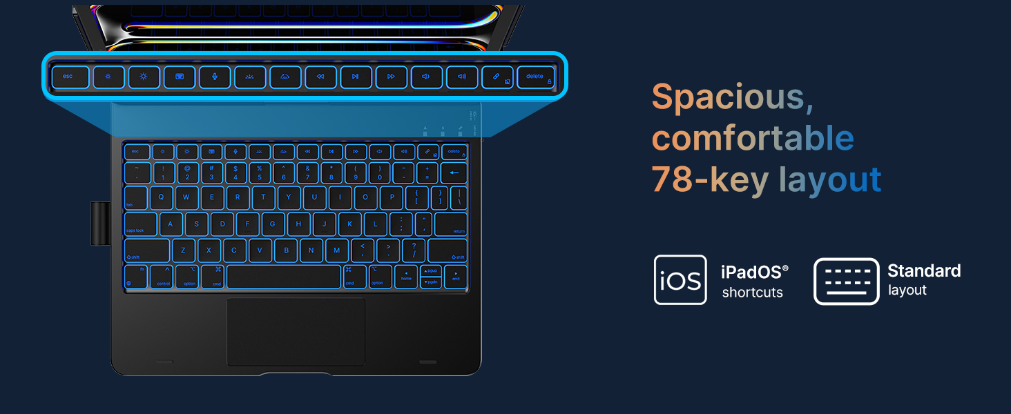 keyboard for ipad pro 11 2024/2025 inch case