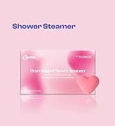 Shower Steamers Aromatherapy Shower Bombs Pink Heart-Shaped with Rose Scent Natural Essential Oil