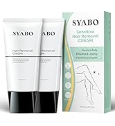 Sensitive Skin Hair Removal Cream - Painless Bikini Hair Removal for Women Men, Sensitive Formula...