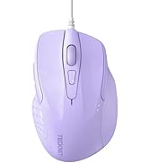 TECKNET USB Wired Mouse, 6-Button Corded Mouse with 4 Adjustable DPI, Optical Computer Mouse with...
