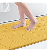 Colorxy Memory Foam Bathroom Rugs, Ultra Soft &amp; Non-Slip Bath Mat, Water Absorbent and Machine Wa...