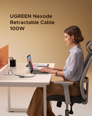 UGREEN Nexode Retractable Cable 100W