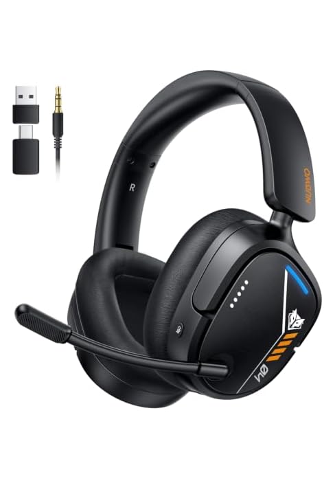 NUBWO Wireless Gaming Headset for PS5, PS4, PC, Switch 7.1 Surround Sound | 2.4GHz USB &amp; Type-C, ...