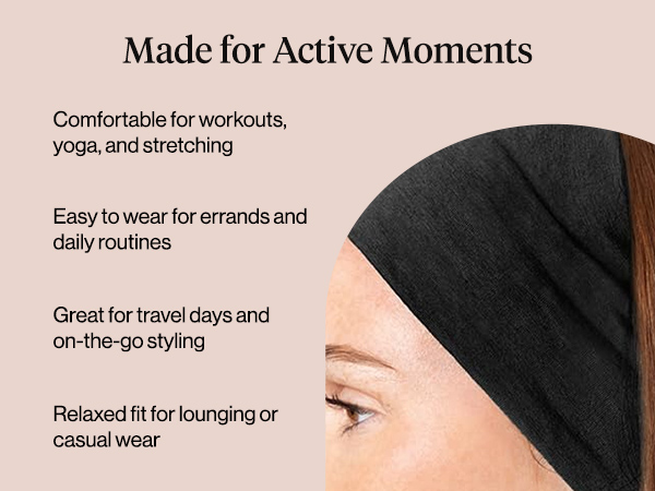 Kitsch Wide Headbands for Women Non Slip - Running Headbands for Girls