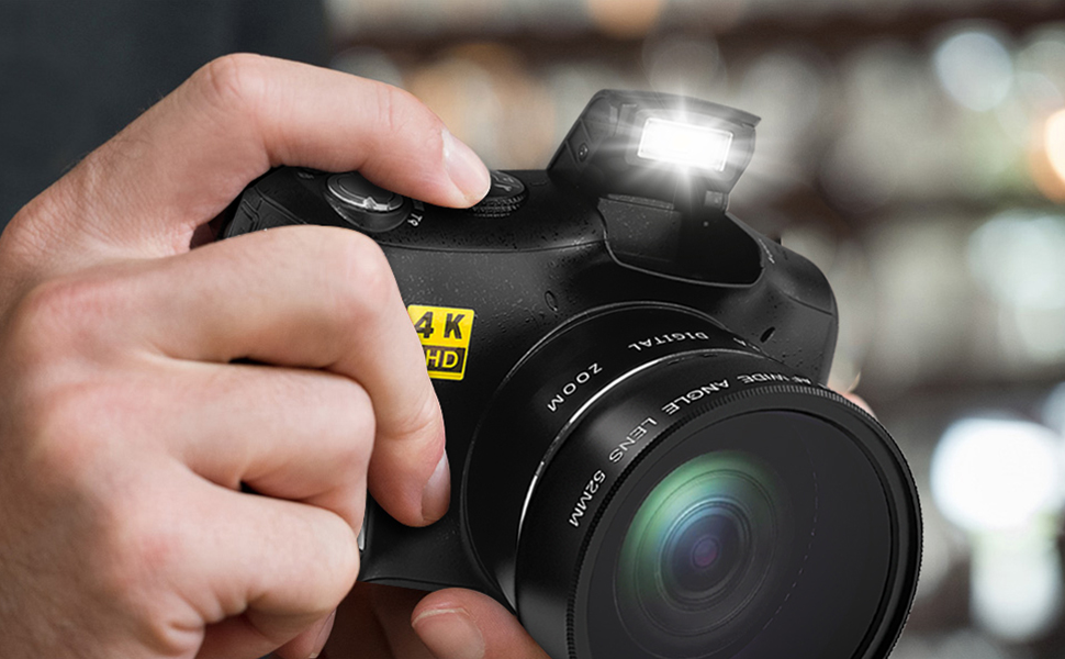 digital camera with lens accessories