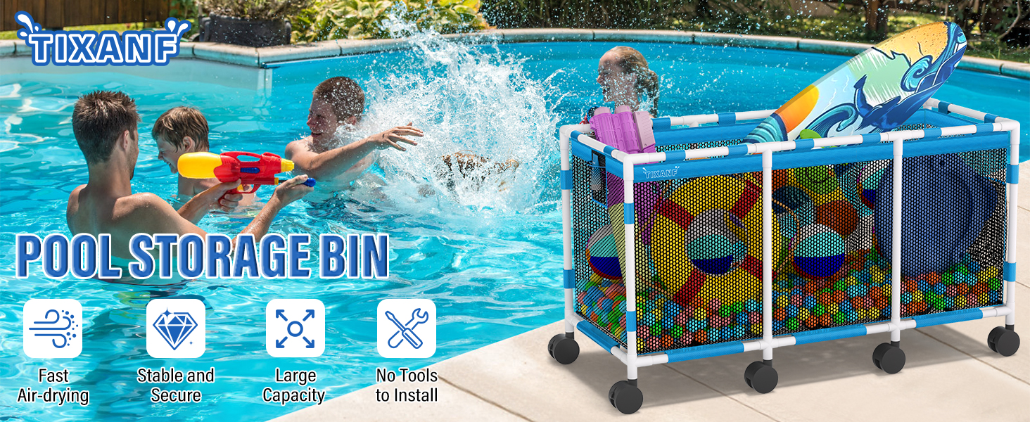 Pool Storage Bin