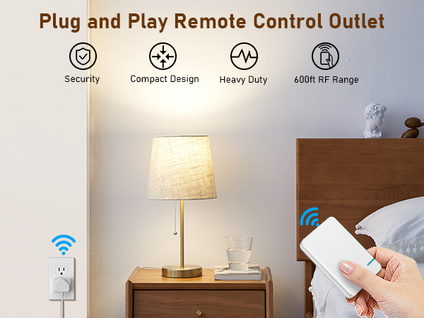 plug and play remote control outlet