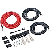 Recoil PBG3 True Spec 1/0 Gauge 99.99% Oxygen Free Copper Wire Big 3 Amp Wiring Upgrade Kits for ...