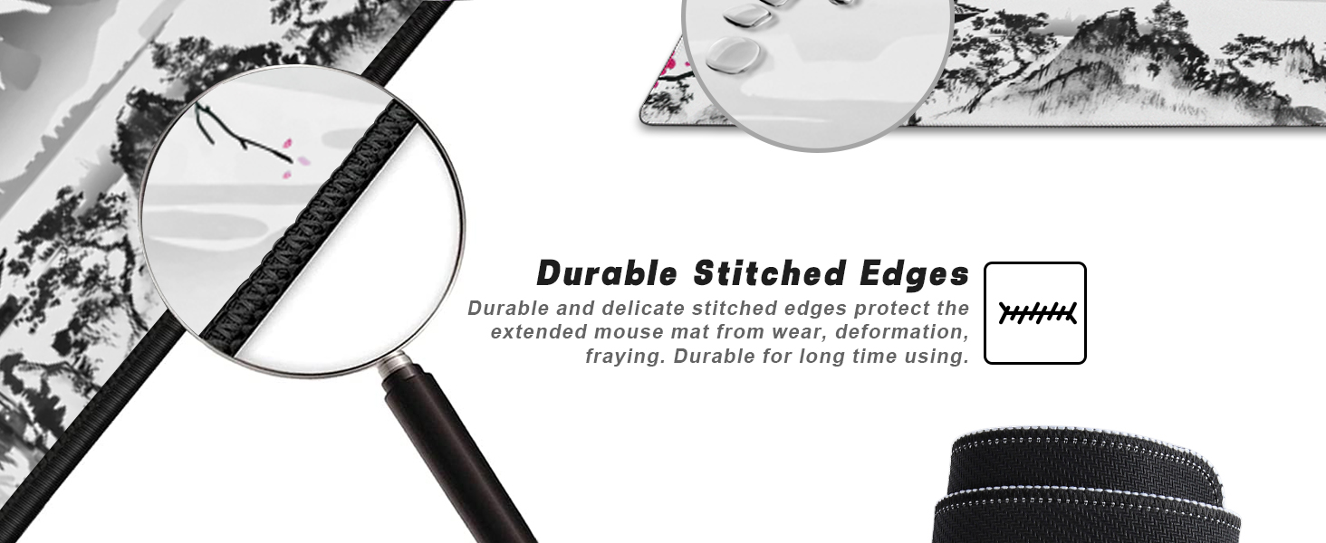 DURABLE STITCHED EDGES