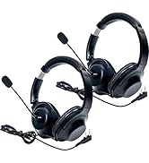 SAMCOM Overhead Walkie Talkies Headset with Boom Mic, for FPCN10A FPCN30A Two-Way Radios, Compati...