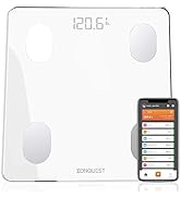 Konquest Premium Smart Digital Bathroom Scale, Wireless Bluetooth, BMI, Body Weight, Body Fat, Bo...