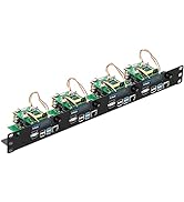 UCTRONICS Ultimate Rack with PoE Functionality for Raspberry Pi 4, 19" 1U Rackmount with PoE HAT,...