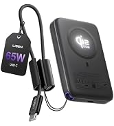 LISEN QI2.2 25W Magnetic Portable Charger for iPhone 18 Pro Max [65W &amp; Low-Temp] Power Bank Wirel...