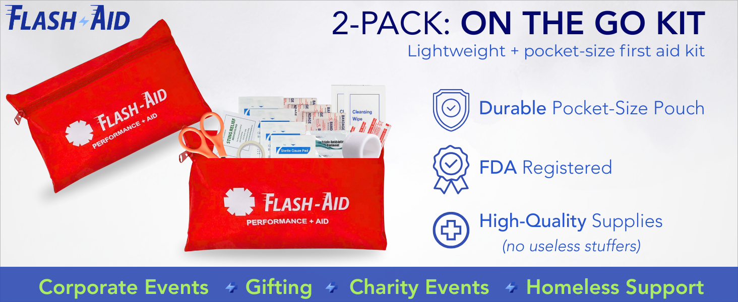 2 pack On The Go Kit - Lightweight + Pocket Size