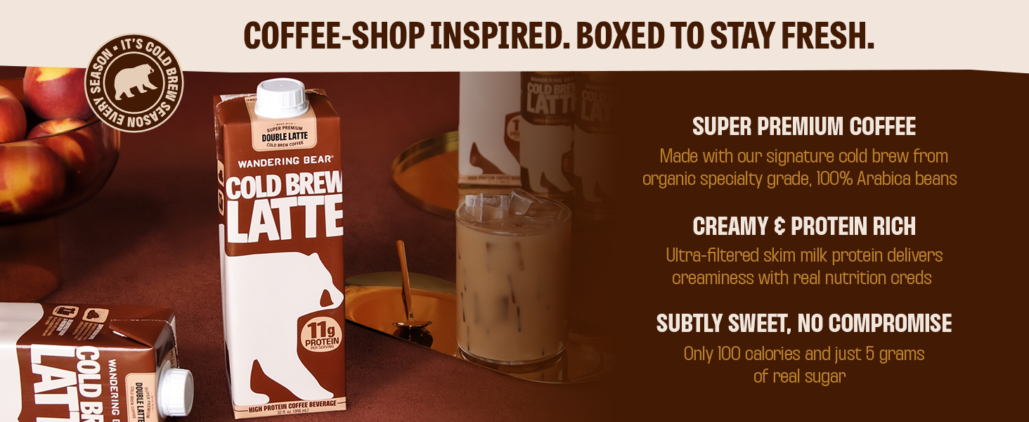 Coffee-shop inspired. Boxed to stay fresh.