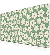 Samgula Large Gaming Mouse Pad Green Keyboard Mouse Pads Desk Stuff for Woman Office Desk Pads Co...