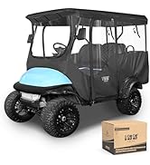 10L0L 4 Passenger Golf Cart Driving Enclosure for Club Car Precedent/Onward/Tempo with Extended R...