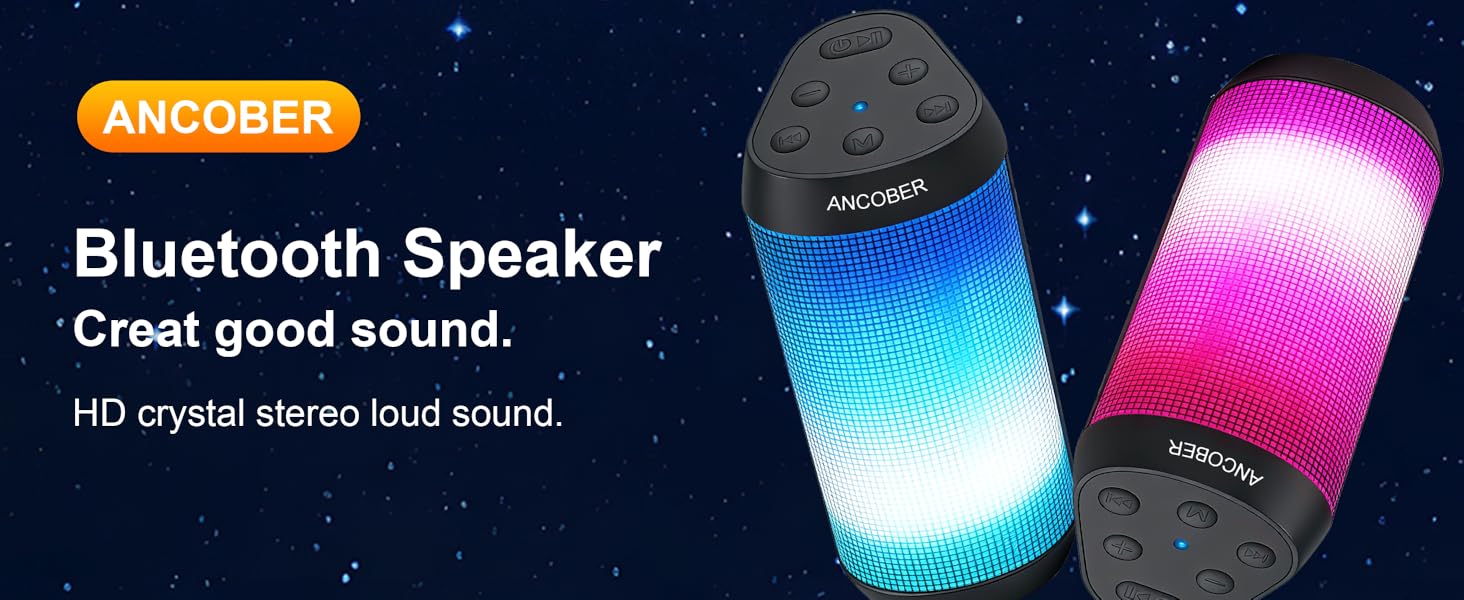 ANCOBER Bluetooth Speaker - Portable Wireless Spealer