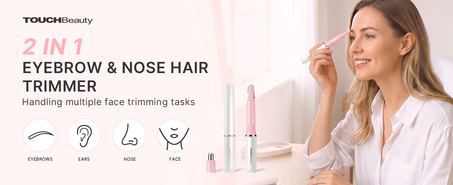 2 IN 1 EYEBROW &amp;amp; NOSE HAIR TRIMMER