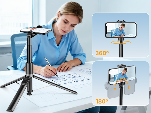 phone tripod with rotable phone holder