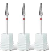 Rolybag Cuticle Nail Drill Bits Tapered Shape Cuticle Drill Bit for Nail Drill Bit 3/32” Professi...