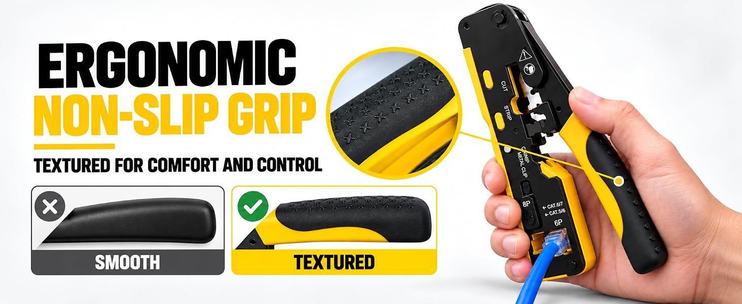 ERGONOMICNON-SLIP GRIP