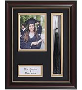 ELSKER&amp;Home 8.5 x 11 Graduation Frame with Tassel Holder for 4x6 Photo| 8.5x11 Shadow Box Picture...