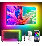 MORIACC TV LED Lights 13.1ft, LED Lights for TV 32-55 inch TV LED Backlight Music Sync with TV, R...