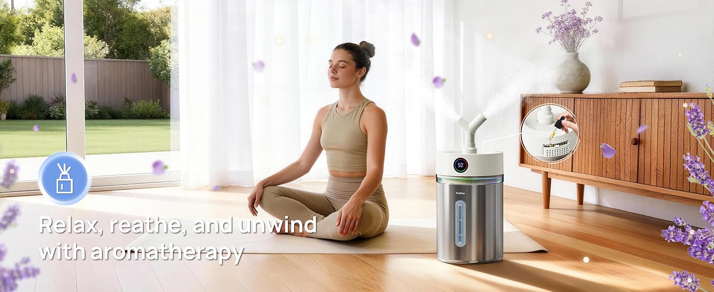 humidifier with essential oil diffuser