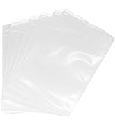 Ellbest 300pcs 2.95” x 4.72” Clear Front White Back Bags, Resealable Zipper Bags Plastic Poly Pou...