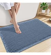Smiry Waffle Bath Mat 30x20, Extra Soft Absorbent Bathroom Rugs, Non Slip Machine Washable Quick ...