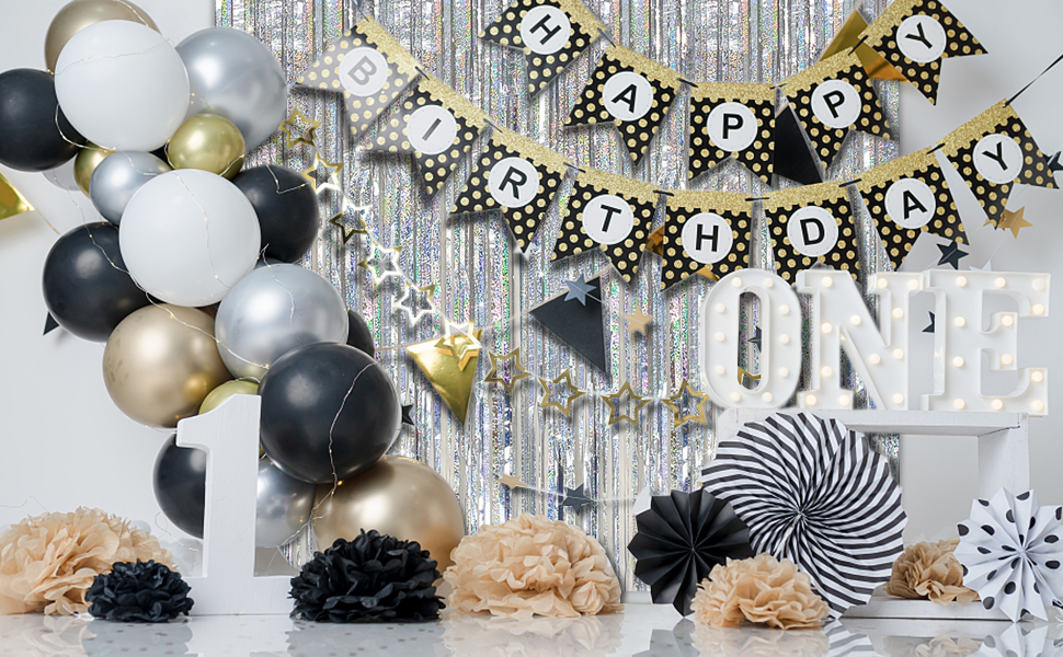 silver tinsel backdrop birthday party decorations party streamers backdrop foil fringe curtain