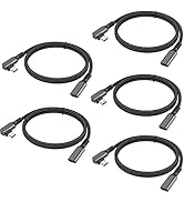 USB C Extension Cable 6FT 5-Pack, USB Type-C Extender Cord 100W 10 Gbps, Right Angle USB C to USB...