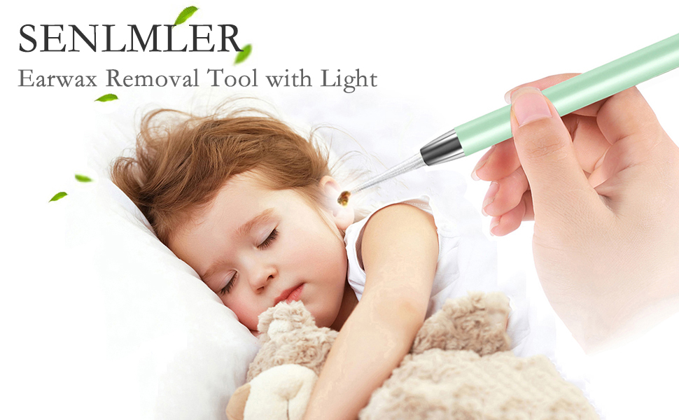 ear wax removal cleaner tool kit ear tweezer tweezers with led light for kid kids baby child adults 