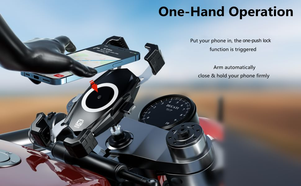 fork stem phone mount