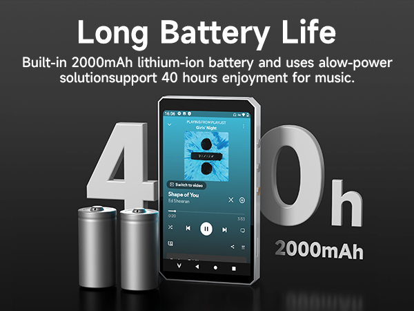 MP3 Player with Long Battery Life