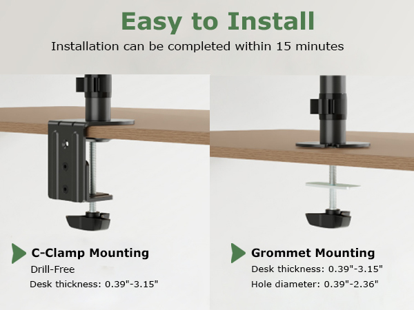 triple monitor mount