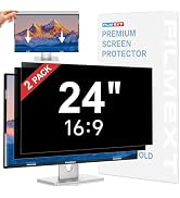 [2 Pack] 24 Inch Computer Privacy Screen , 16:9 Aspect Ratio Monitor Privacy Filter with Anti-Gla...