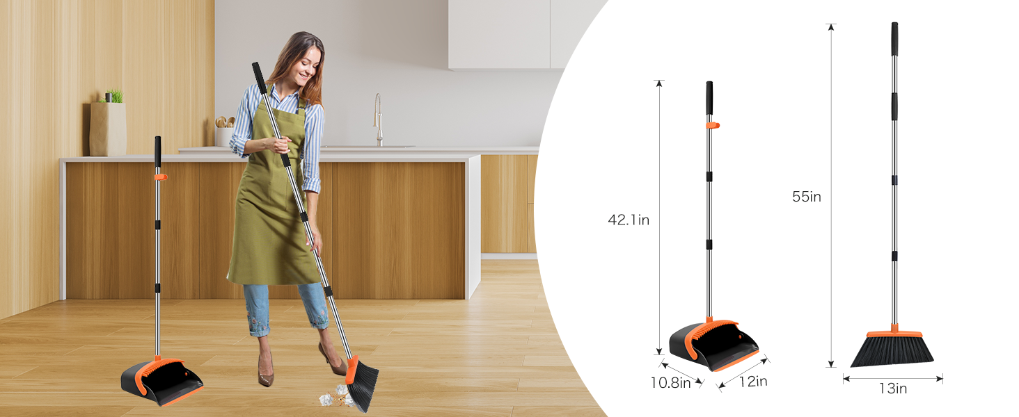 Broom and Dustpan Set