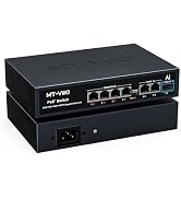 MT-VIKI Gigabit PoE Switch, 7-Port IEEE 802.3at/af Unmanaged Network Switch | 65W Total Power (4 ...