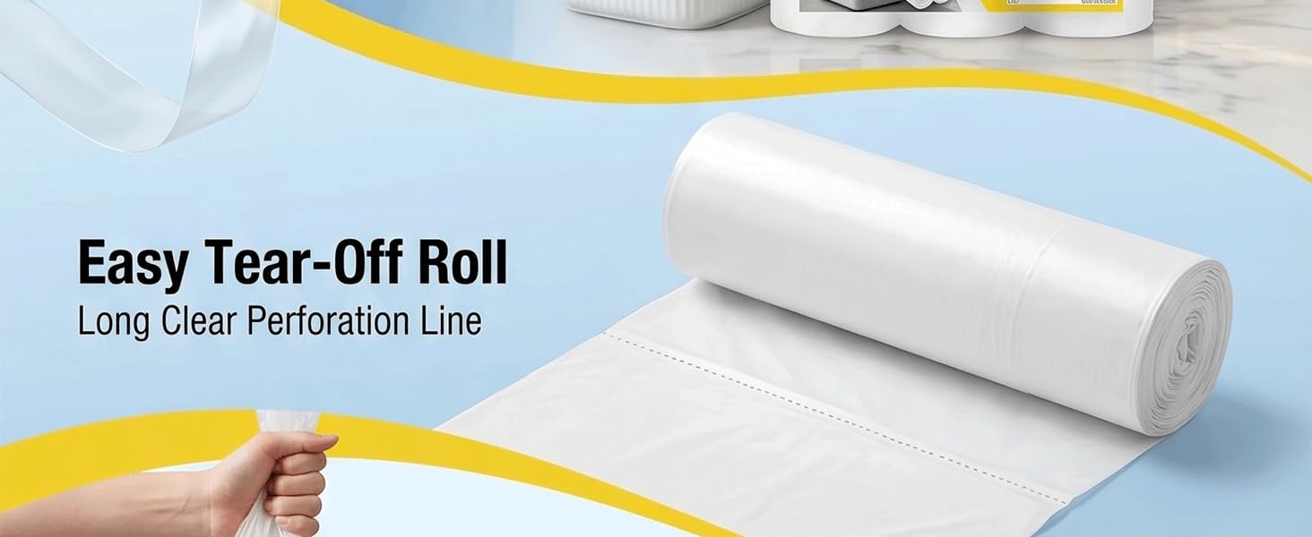 Easy Tear-Off RollLong Clear Perforation Line